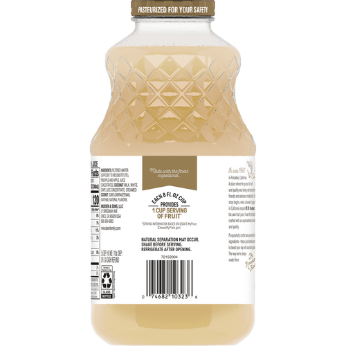 R.W. Knudsen Family Pineapple Coconut Juice Blend, 32 oz, Glass Bottle EasyOptionXY LLC