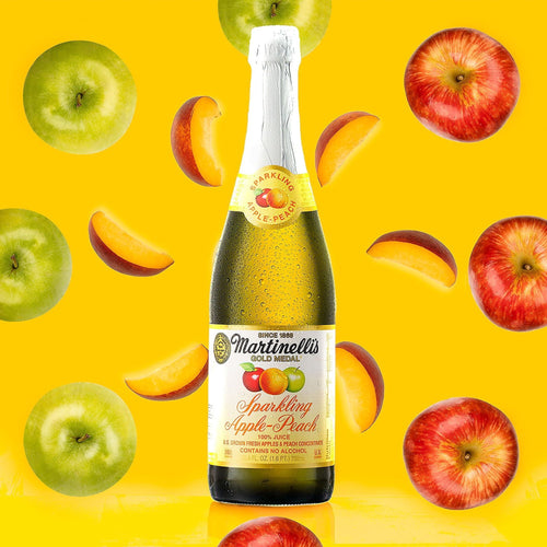 Martinelli's Gold Medal Sparkling Apple-Peach Cider with 100% Pure Juice, 25.4 fl oz EasyOptionXY LLC