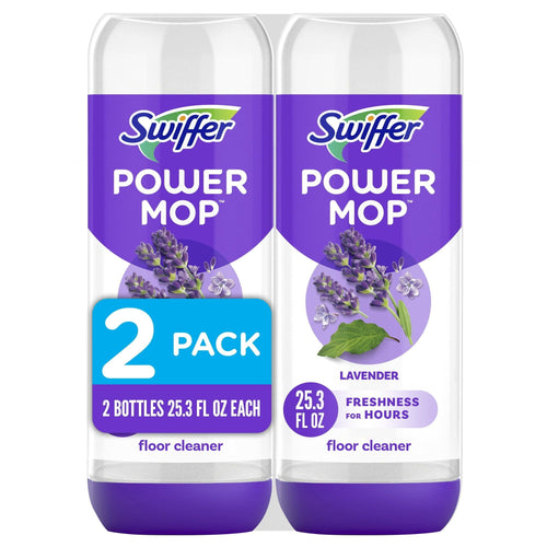 Swiffer PowerMop Liquid Floor Cleaner Solution, Lavender, 25.3 oz, 2 Pack EasyOptionXY LLC