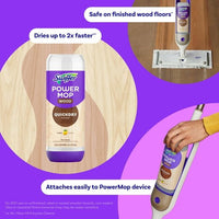 Swiffer PowerMop Wood Quick Dry Liquid Floor Cleaner Solution, Lemon, 25.4 oz, 2 Pack EasyOptionXY LLC