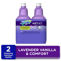 Swiffer WetJet Liquid Floor Cleaner, Lavender Vanilla & Comfort, 1.25 Liter (2 Pack) EasyOptionXY LLC