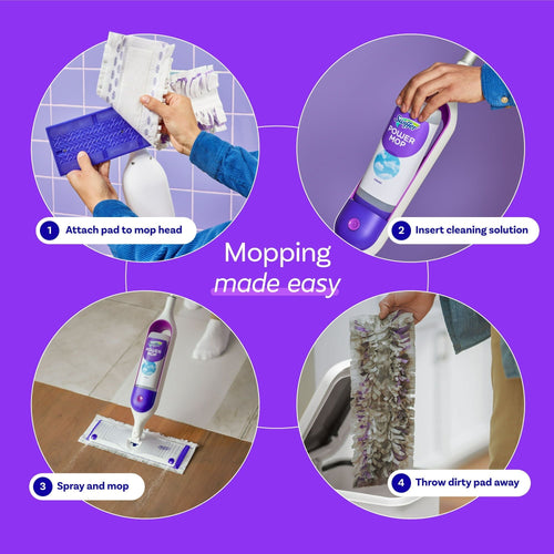 Swiffer PowerMop Multi-Surface Mop Kit for Floor Cleaning, Fresh Scent EasyOptionXY LLC