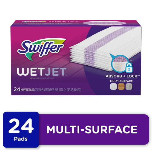 Swiffer WetJet Multi-Surface Floor Cleaner Pad Refill, 24 Count, Fresh Scent EasyOptionXY LLC