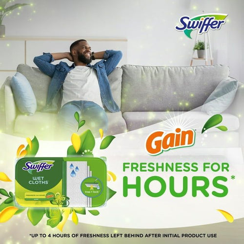 Swiffer Sweeper Wet Mopping Cloths, Gain Original, 24 Count EasyOptionXY LLC