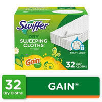 Swiffer Sweeper Dry Sweeping Pad Floor Cleaner Refills for Dust Mop, Gain, 32 Count EasyOptionXY LLC