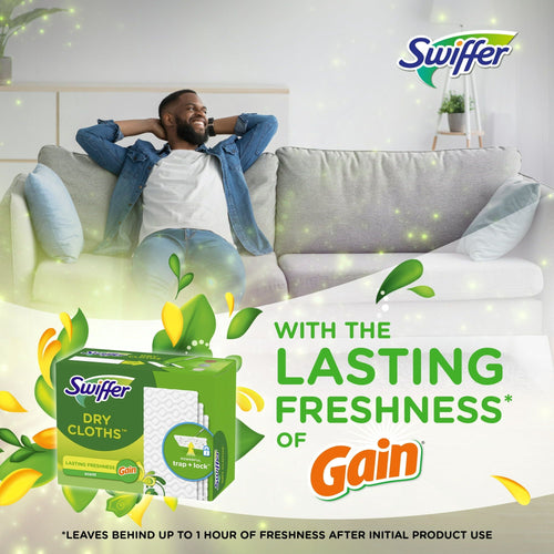 Swiffer Sweeper Dry Sweeping Pad Floor Cleaner Refills for Dust Mop, Gain, 32 Count EasyOptionXY LLC