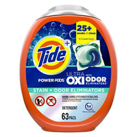 Tide Ultra OXI Power PODS with Odor Eliminators Laundry Detergent Pacs; 63 Count EasyOptionXY LLC