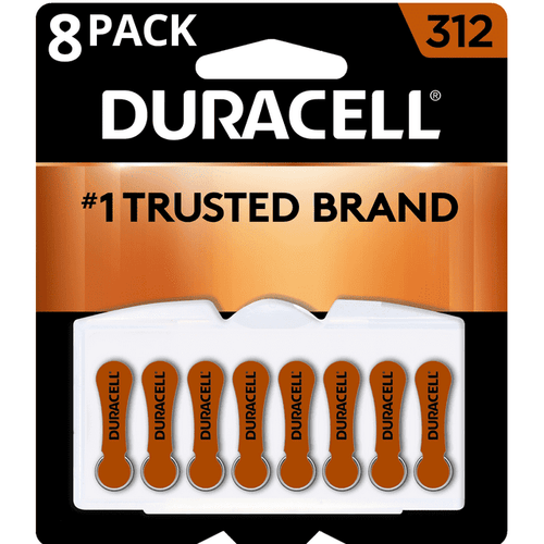 Duracell Hearing Aid Batteries with Easy-Fit Tab, Size 312, 8 Ct EasyOptionXY LLC