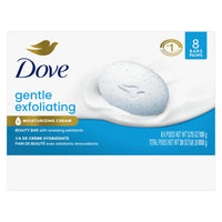 Dove Beauty Bar Soap for Women Gentle Exfoliating All Skin, 3.75 oz 8 Bars EasyOptionXY LLC