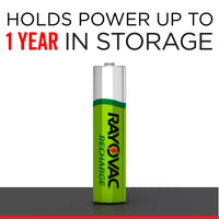 Rayovac Rechargeable AAA Batteries (4 Pack), Triple A Batteries EasyOptionXY LLC