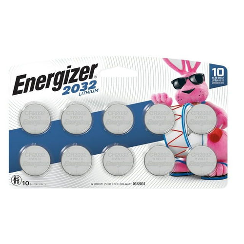Energizer 2032 Batteries (10 Pack), 3V Lithium Coin Batteries EasyOptionXY LLC