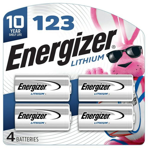 Energizer 123 Lithium Batteries (4 Pack), 3V Photo Batteries EasyOptionXY LLC