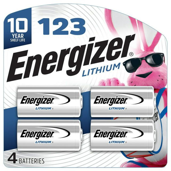 Energizer 123 Lithium Batteries (4 Pack), 3V Photo Batteries EasyOptionXY LLC