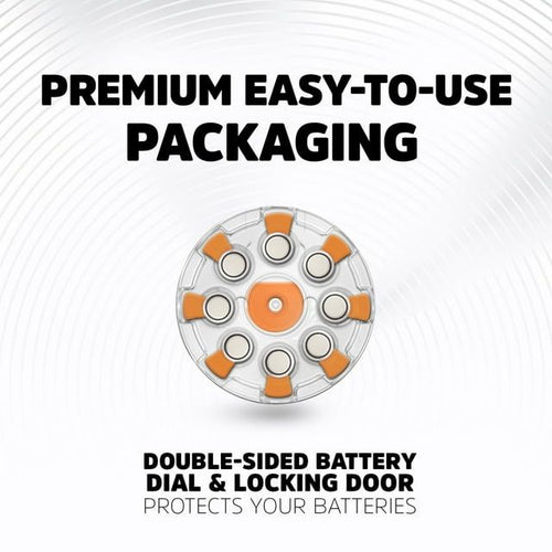 Energizer Hearing Aid Batteries Size 13, Orange Tab, 8 Pack EasyOptionXY LLC