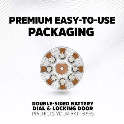 Energizer Hearing Aid Batteries Size 312, Brown Tab, 8 Pack EasyOptionXY LLC
