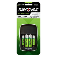 Rayovac AA and AAA Rechargeable Battery Charger, Includes NiMh 2 AA and 2 AAA Rechargeable Batteries EasyOptionXY LLC