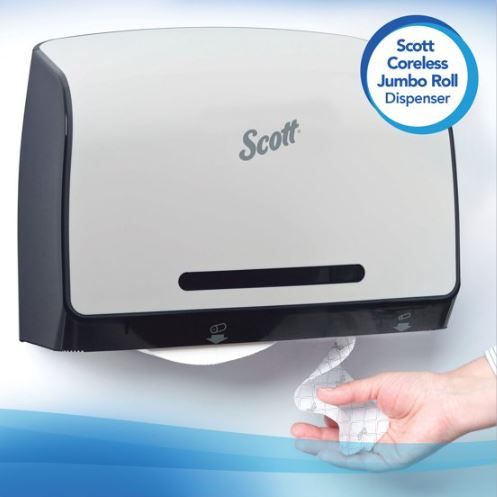 Scott Essential Coreless JRT, Septic Safe, 2-Ply, White, 1150 ft, 12 Rolls/Carton EasyOptionXY LLC