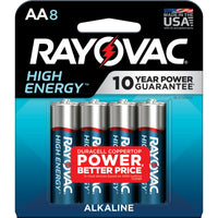 Rayovac High Energy AA Batteries (8 Pack), Double A Batteries EasyOptionXY LLC