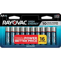 Rayovac High Energy AA Batteries (16 Pack), Double A Batteries EasyOptionXY LLC
