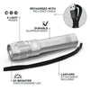 Rayovac Metal Rechargeable LED Flashlight with USB Charging Cable, 300 Lumens, 18650 Battery EasyOptionXY LLC