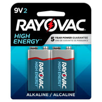 Rayovac High Energy 9V Batteries (2 Pack), Alkaline 9 Volt Batteries EasyOptionXY LLC