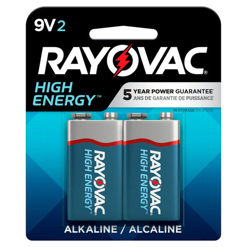 Rayovac High Energy 9V Batteries (2 Pack), Alkaline 9 Volt Batteries EasyOptionXY LLC
