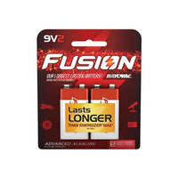 Rayovac Fusion 9V Batteries (2 Pack), Alkaline 9 Volt Batteries EasyOptionXY LLC