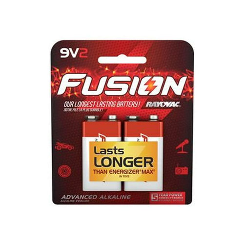 Rayovac Fusion 9V Batteries (2 Pack), Alkaline 9 Volt Batteries EasyOptionXY LLC