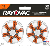 Rayovac Size 13 Hearing Aid Batteries (32 Pack), Size 13 Batteries EasyOptionXY LLC