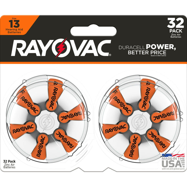Rayovac Size 13 Hearing Aid Batteries (32 Pack), Size 13 Batteries EasyOptionXY LLC