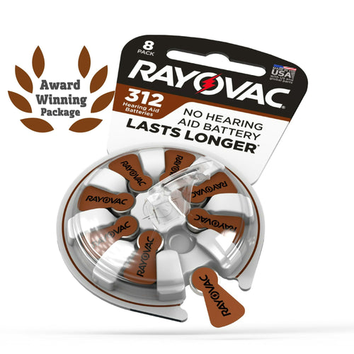 Rayovac Size 312 Hearing Aid Batteries (32 Pack), Size 312 Batteries EasyOptionXY LLC