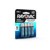 Rayovac High Energy AA Batteries (4 Pack), Double A Batteries EasyOptionXY LLC