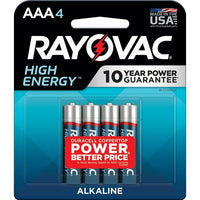 Rayovac High Energy AAA Batteries (4 Pack), Triple A Batteries EasyOptionXY LLC