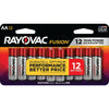Rayovac Fusion AA Batteries (12 Pack), Double A Alkaline Batteries EasyOptionXY LLC