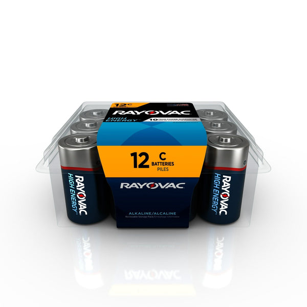 Rayovac High Energy C Batteries (12 Pack), Alkaline C Cell Batteries EasyOptionXY LLC