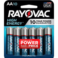 Rayovac High Energy AA Batteries (10 Pack), Double A Batteries EasyOptionXY LLC