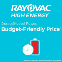 Rayovac High Energy AA Batteries (10 Pack), Double A Batteries EasyOptionXY LLC