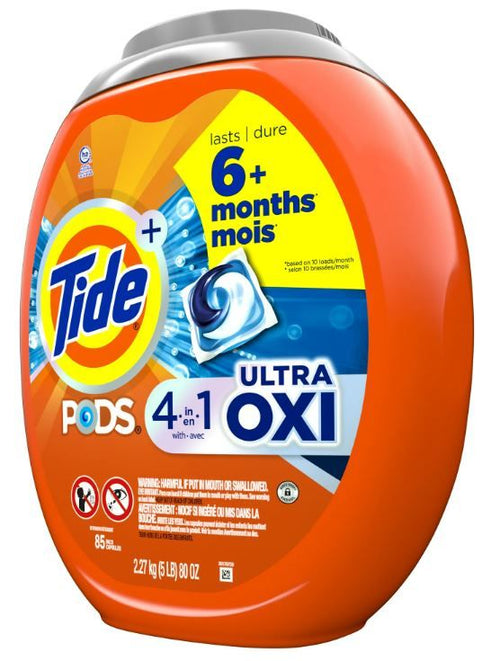 Tide PODS Laundry Detergent Packs, Ultra Oxi, 85 Count EasyOptionXY LLC