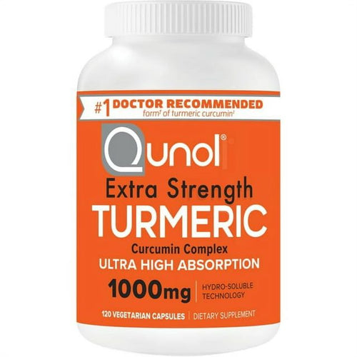 Qunol Turmeric Curcumin Capsules (120 Count) with Ultra High Absorption, 1000mg Joint Support Herbal Supplement EasyOptionXY LLC