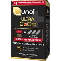 Qunol Ultra CoQ10 100 mg Softgels, 120 Ct EasyOptionXY LLC