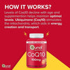 Qunol CoQ10 Gummies (60 Count) with Ultra-High Absorption, 100mg Heart Health Supplement, Vegan and Gluten Free EasyOptionXY LLC