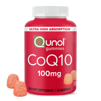 Qunol CoQ10 Gummies (60 Count) with Ultra-High Absorption, 100mg Heart Health Supplement, Vegan and Gluten Free EasyOptionXY LLC