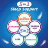 Qunol Sleep Support, 5 in 1 Non-Habit Forming Sleep Aid, Supplement with time-released Melatonin 5mg, Ashwagandha, GABA, Valerian Root, L-Theanine, 30ct Capsules EasyOptionXY LLC