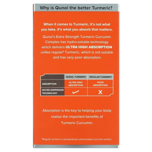 Qunol Turmeric Curcumin Capsules (60 Count) with Ultra High Absorption, 1000mg Joint Support Herbal Supplement EasyOptionXY LLC