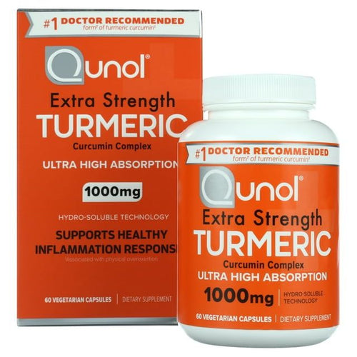 Qunol Turmeric Curcumin Capsules (60 Count) with Ultra High Absorption, 1000mg Joint Support Herbal Supplement EasyOptionXY LLC