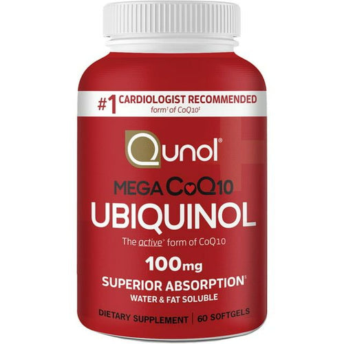 Qunol Mega Ubiquinol CoQ10 Softgels (60 Count) with Superior Absorption, Antioxidant for Heart Health, Active Form of Coenzyme Q10, 100mg Supplement EasyOptionXY LLC