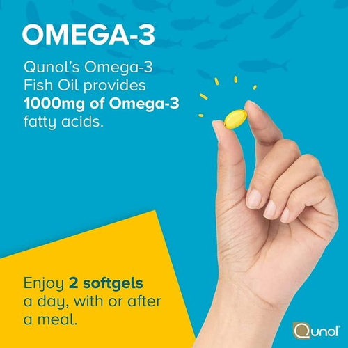 Qunol Mini Omega-3 Fish Oil Supplement (180 count) Heart Health Support with 1000mg Wild Caught Omega-3 Fatty Acids (Including EPA & DHA) EasyOptionXY LLC