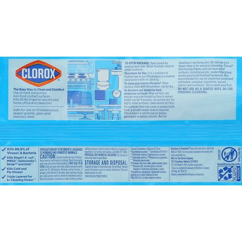 Clorox Disinfecting Wipes, Fresh Scent, 75 Count, 3 Pack EasyOptionXY LLC