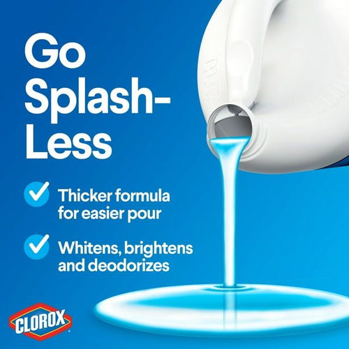Clorox Splash-Less Liquid Bleach, Regular, 116 oz Bottle EasyOptionXY LLC