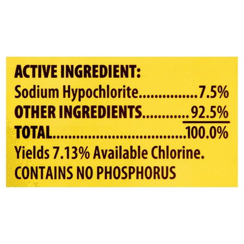 Great Value Cleaning Bleach, Lemon, 121 oz EasyOptionXY LLC